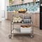 Amgood Utility Cart, Stainless Steel, 3 Shelves Shelves, 28" L, 18" W CART-TUC-1828-Z - alternate 6